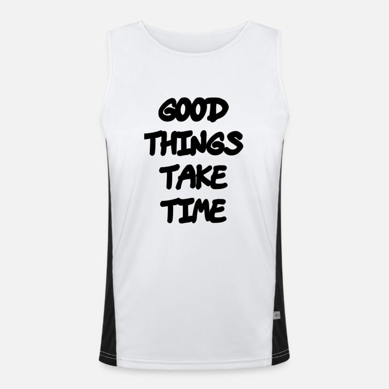 Gut Ding will Weile haben Funktionelles Kontrast-Tank Top für Männer 