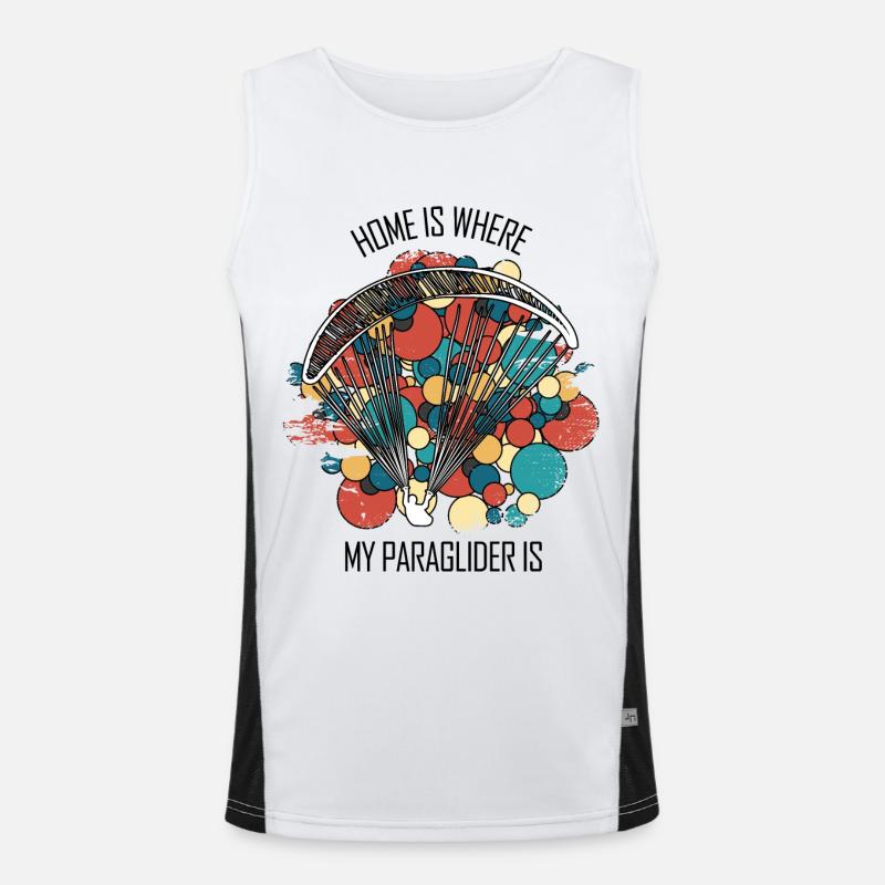 Paragliding Gleitschirm Paragleiter Paraglider Men's Functional Contrast Tank Top 