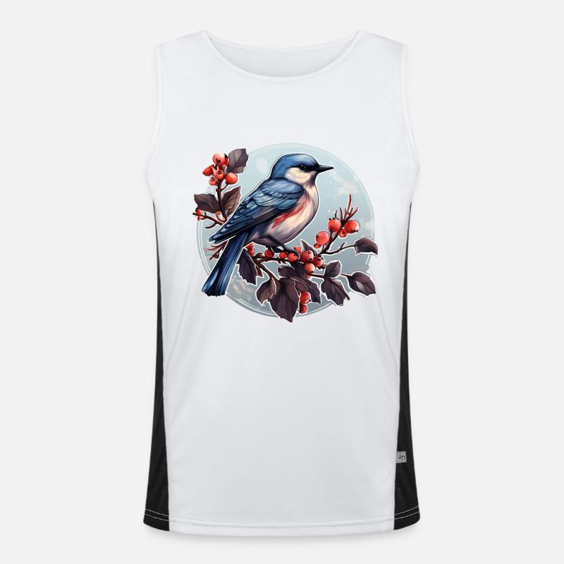 Winter bird Men's Functional Contrast Tank Top 