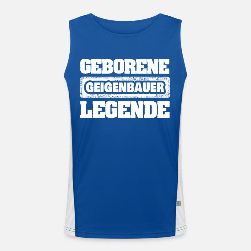 Beruf Geigenbauer Funktionelles Kontrast-Tank Top für Männer 