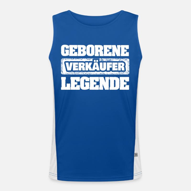 Beruf Verkäufer Funktionelles Kontrast-Tank Top für Männer 