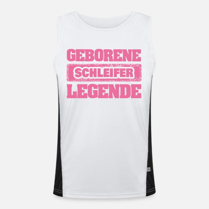 Beruf Schleifer Funktionelles Kontrast-Tank Top für Männer 