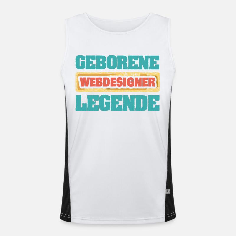 Webdesigner Funktionelles Kontrast-Tank Top für Männer 
