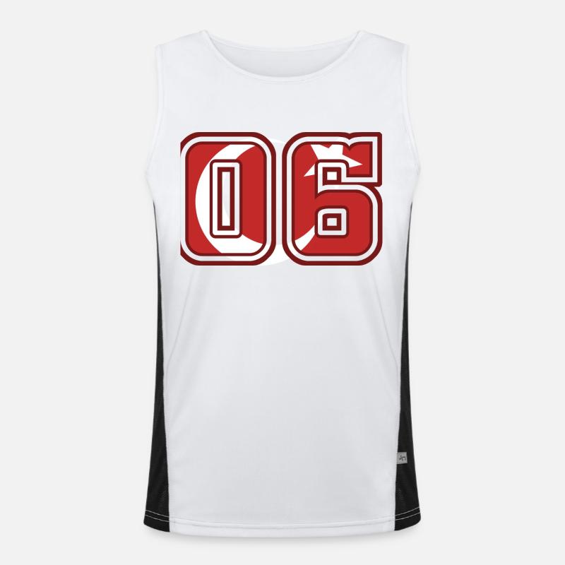 Ankara Funktionelles Kontrast-Tank Top für Männer 