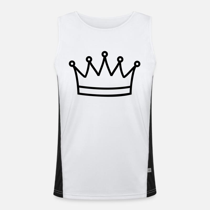 Krone Funktionelles Kontrast-Tank Top für Männer 