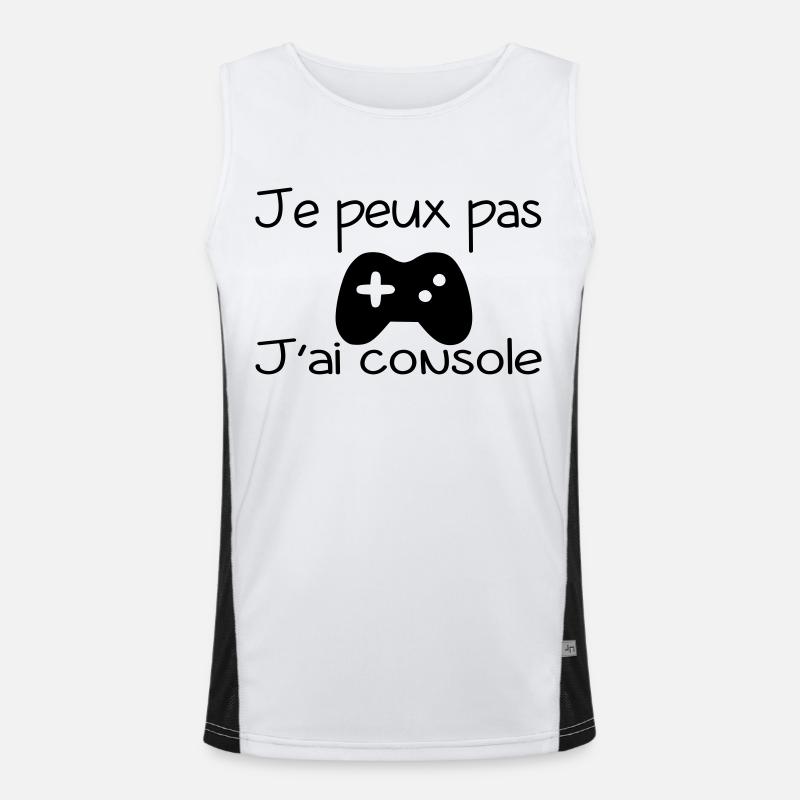 JE PEUX PAS JAI CONSOLE Débardeur respirant contrasté Homme 