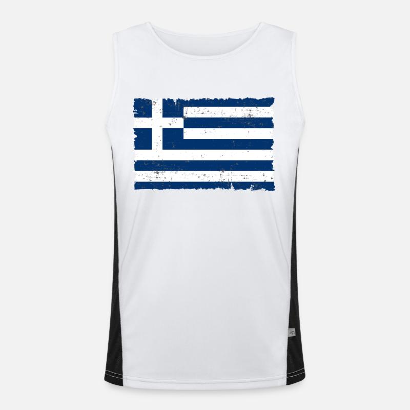 Grèce Débardeur respirant contrasté Homme 