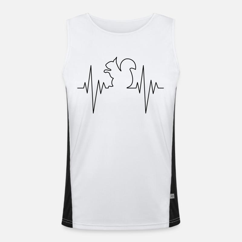 Squirrel Pulse Funktionelles Kontrast-Tank Top für Männer 