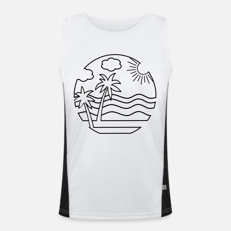 Plage Débardeur respirant contrasté Homme 