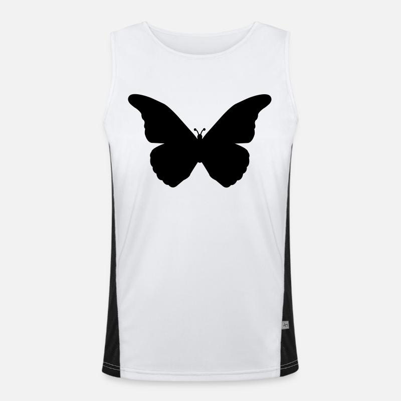 schmetterling Funktionelles Kontrast-Tank Top für Männer 