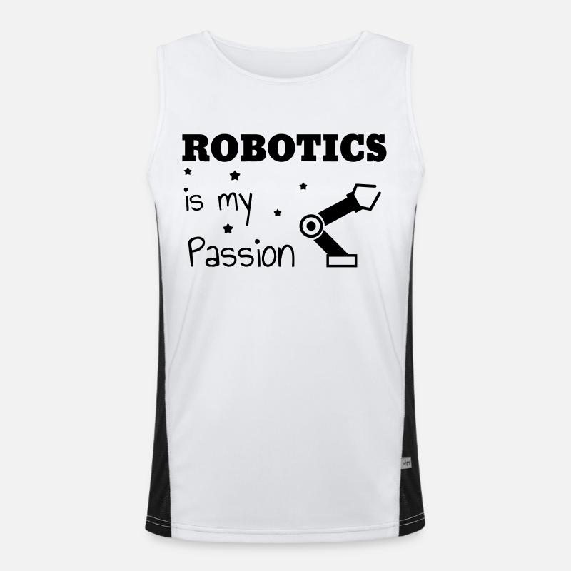 Robotik / Roboter / Robot / Robotics Funktionelles Kontrast-Tank Top für Männer 