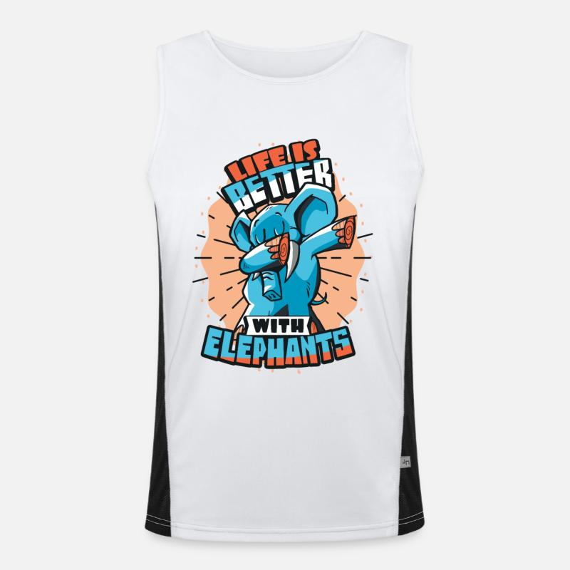 Éléphant Débardeur respirant contrasté Homme 