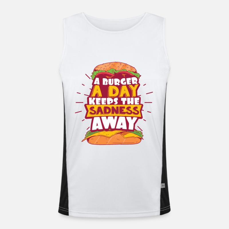 Burger Men's Functional Contrast Tank Top 