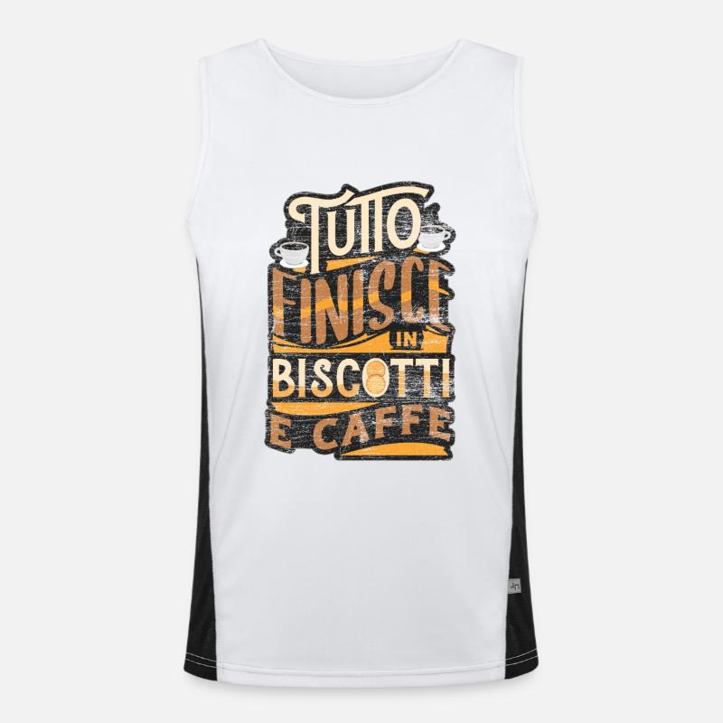Italian Italy Men's Functional Contrast Tank Top 