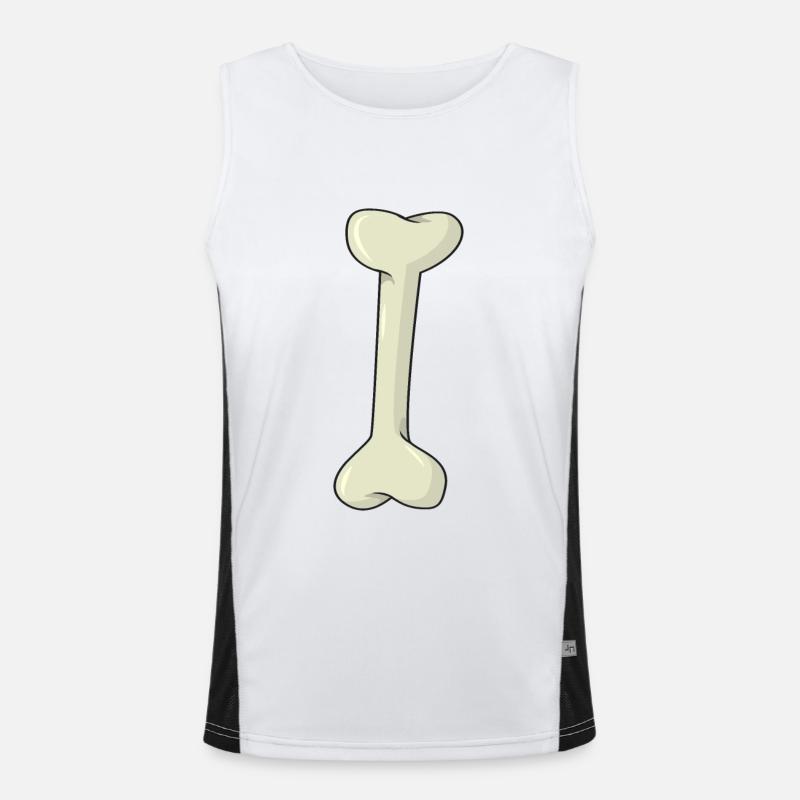 Knochen Funktionelles Kontrast-Tank Top für Männer 