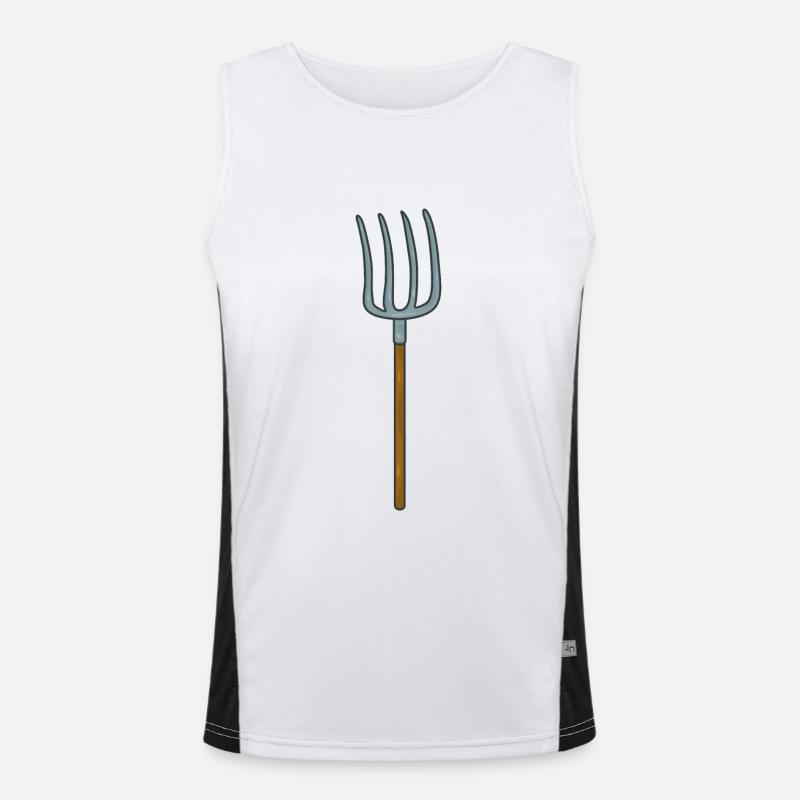 Pitchfork farmer Men's Functional Contrast Tank Top 