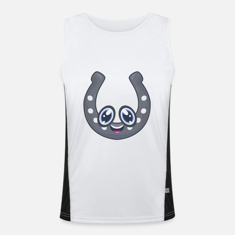 Fer à cheval Débardeur respirant contrasté Homme 