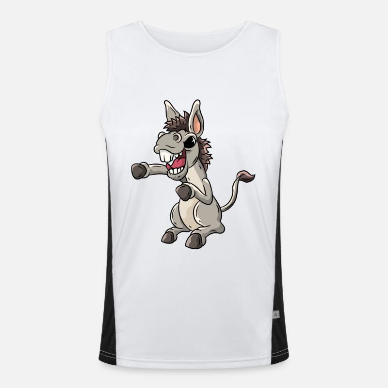 Donkey Evil Laughter Men's Functional Contrast Tank Top 