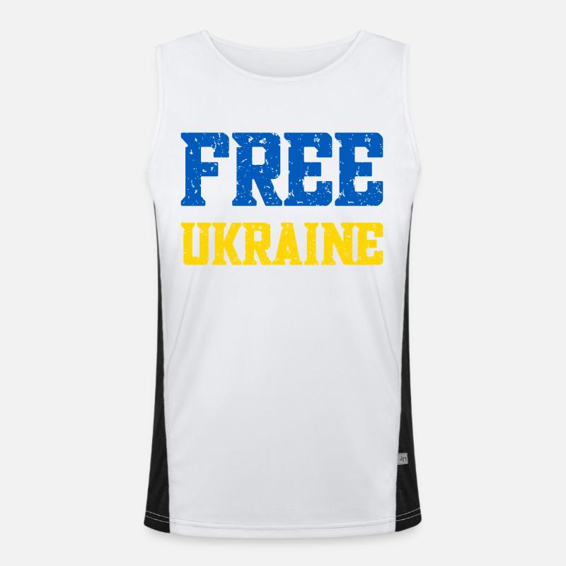 Ukraine libre Débardeur respirant contrasté Homme 