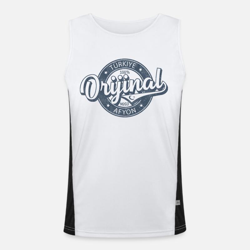 Afyon Funktionelles Kontrast-Tank Top für Männer 