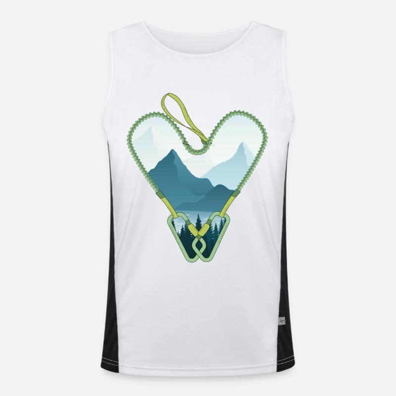 via ferrata summit Men's Functional Contrast Tank Top 