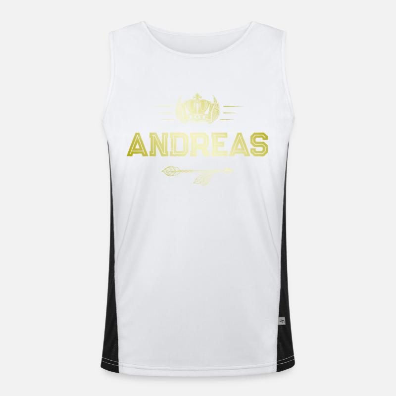 Andreas Men's Functional Contrast Tank Top 