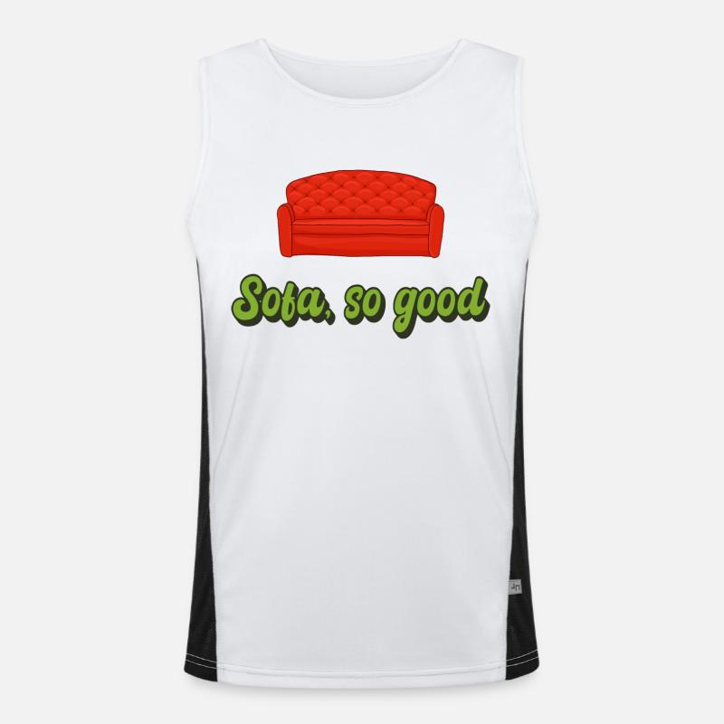 Sofa so good Funktionelles Kontrast-Tank Top für Männer 