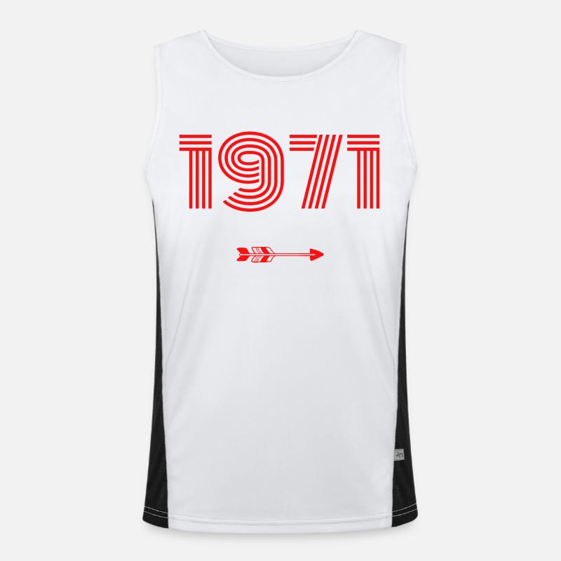 Born in 1971 Men's Functional Contrast Tank Top 
