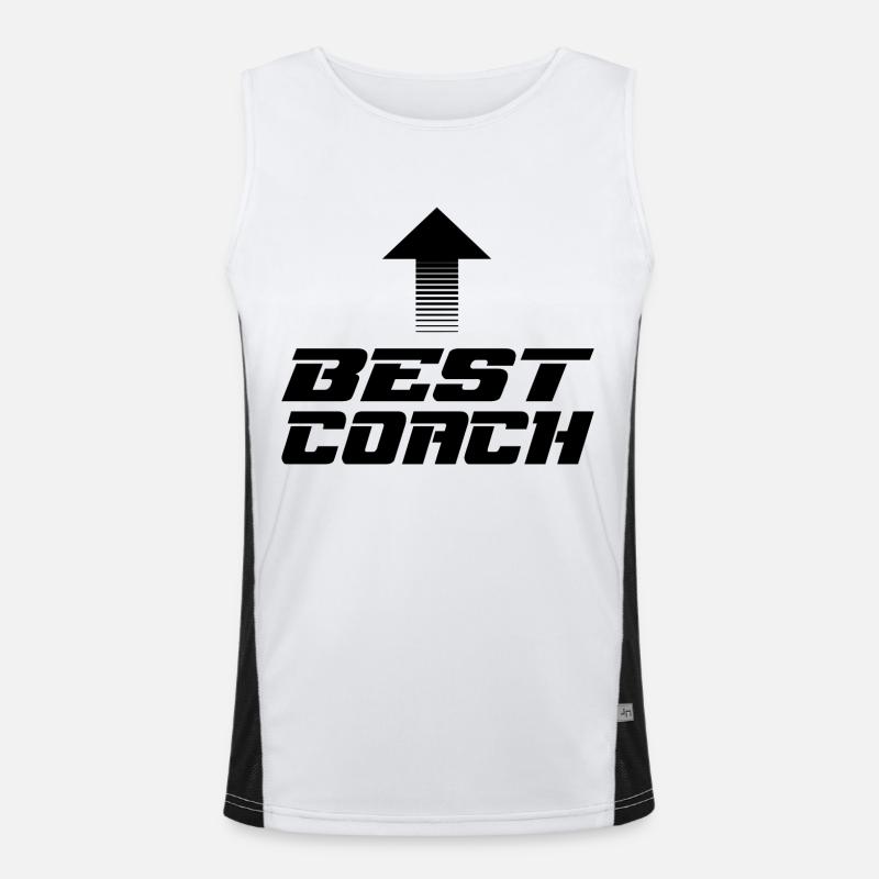 Bester Coach Funktionelles Kontrast-Tank Top für Männer 