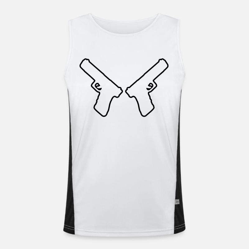 Armes Débardeur respirant contrasté Homme 