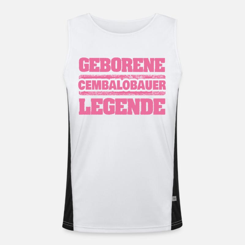 Occupation: Harpsichord maker Men's Functional Contrast Tank Top 