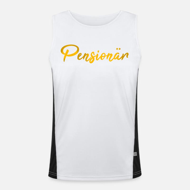 Scripture Pensioner Gift Men's Functional Contrast Tank Top 