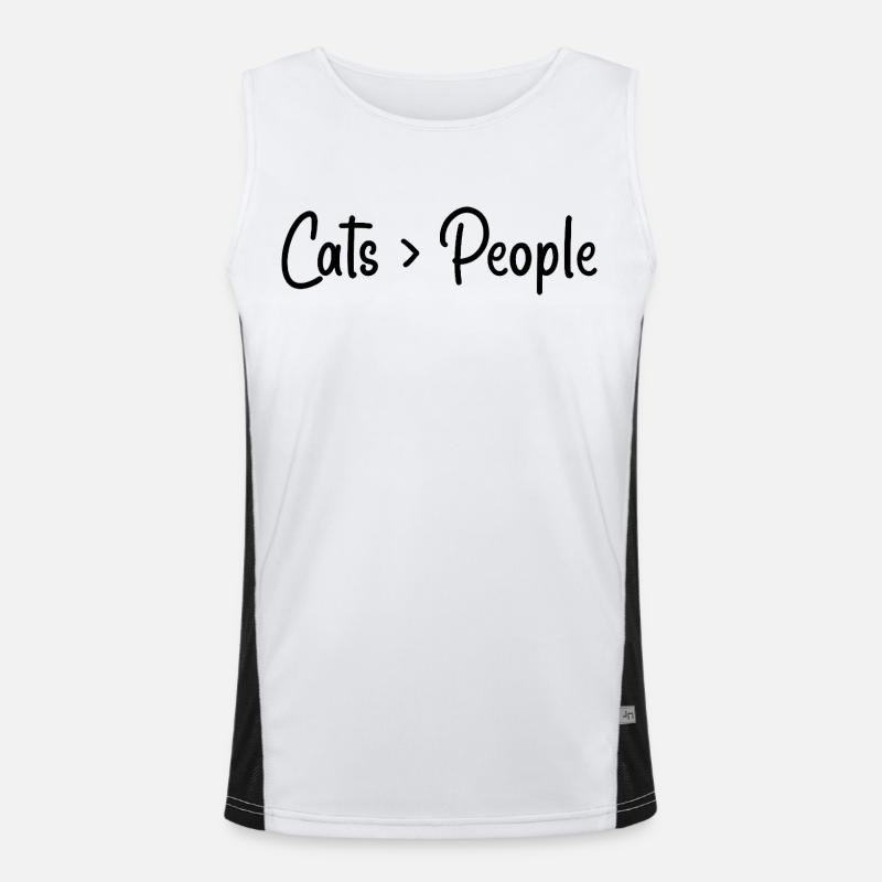 Cat lovers Men's Functional Contrast Tank Top 