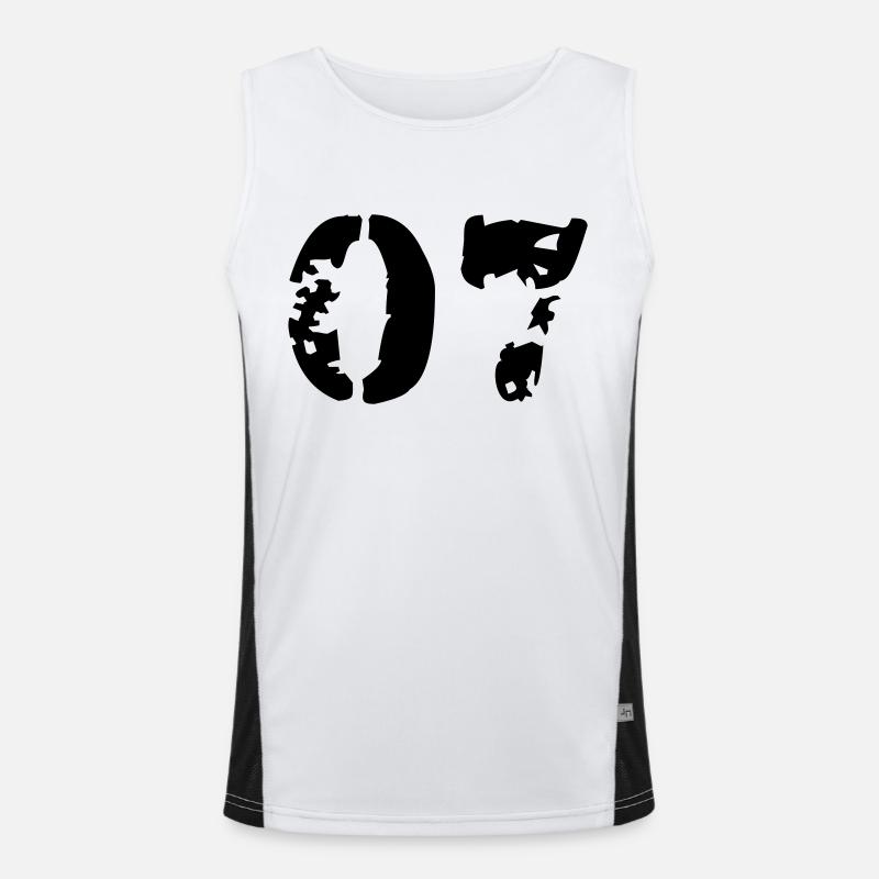 07 Funktionelles Kontrast-Tank Top für Männer 