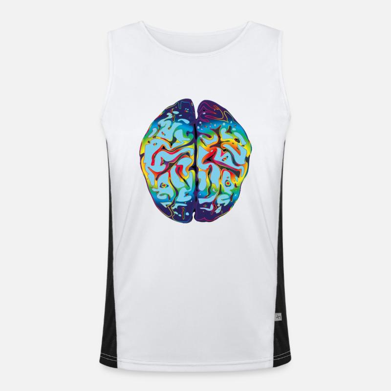 LSD Brain Men's Functional Contrast Tank Top 