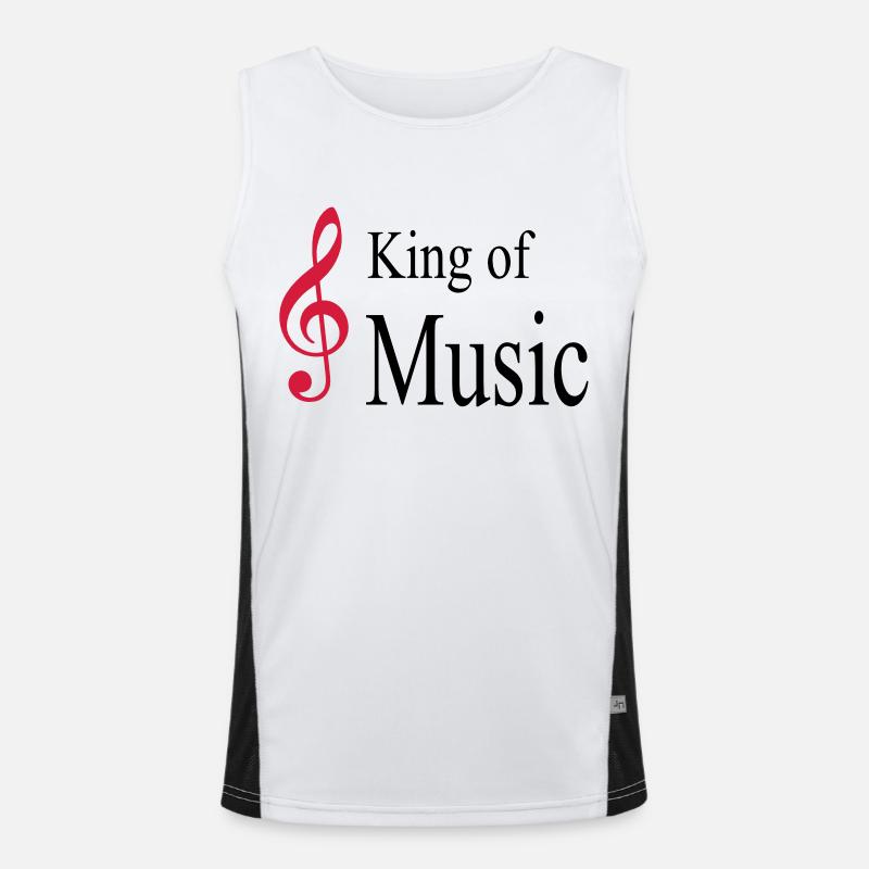 musik Funktionelles Kontrast-Tank Top für Männer 