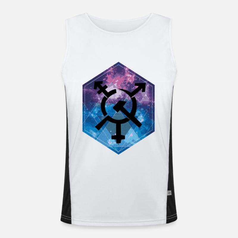 Kommunismus Funktionelles Kontrast-Tank Top für Männer 