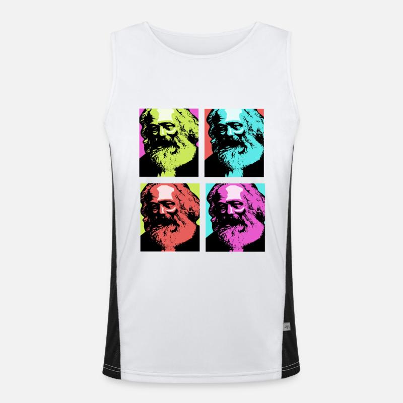 Communisme Lénine Marx Lutte des classes social Débardeur respirant contrasté Homme 