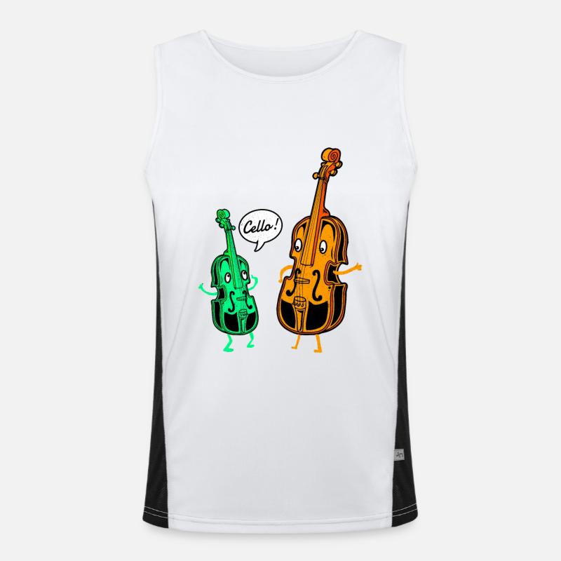 Violoncelle Débardeur respirant contrasté Homme 