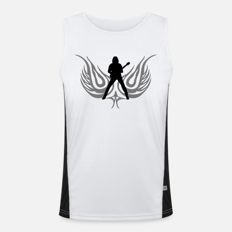 Gitarrist Funktionelles Kontrast-Tank Top für Männer 