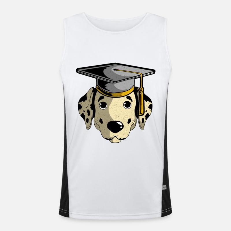 Dalmatiner Funktionelles Kontrast-Tank Top für Männer 