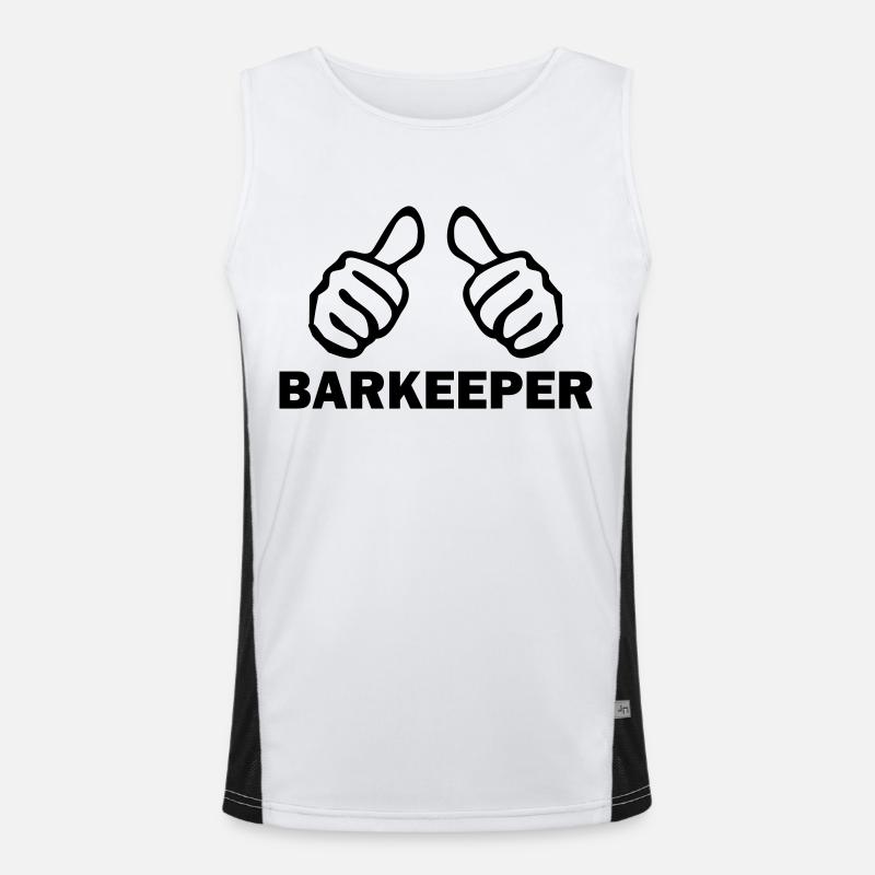 barkeeper Funktionelles Kontrast-Tank Top für Männer 