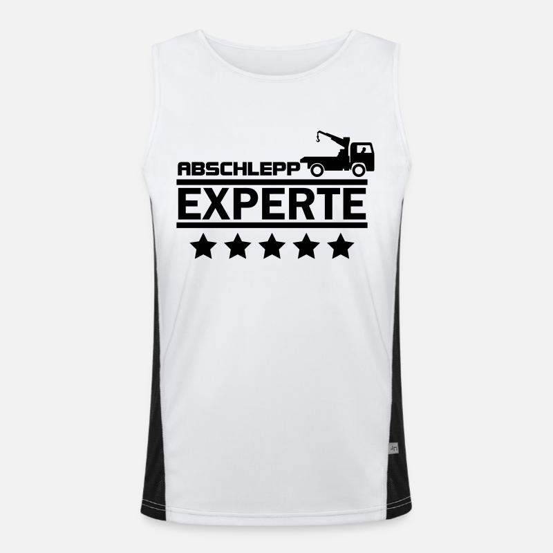 abschlepp experte Funktionelles Kontrast-Tank Top für Männer 