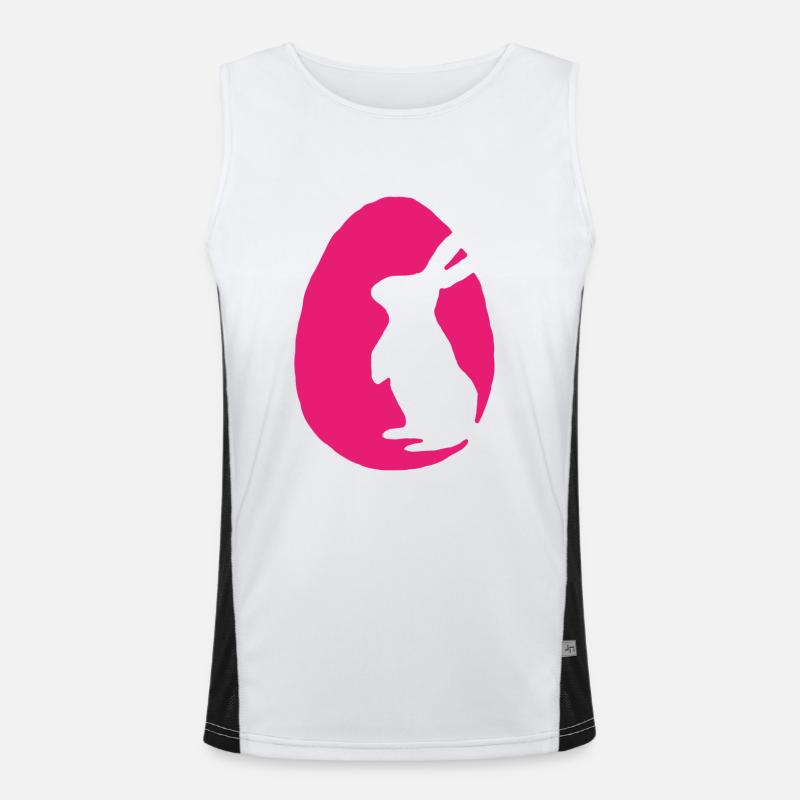 Easter Easter egg Easter bunny Men's Functional Contrast Tank Top 