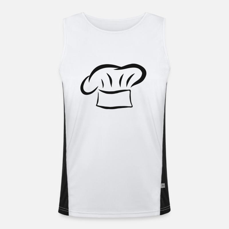 Cooking Hat Cooking Cook Baker Hobby Chef Gift Men's Functional Contrast Tank Top 