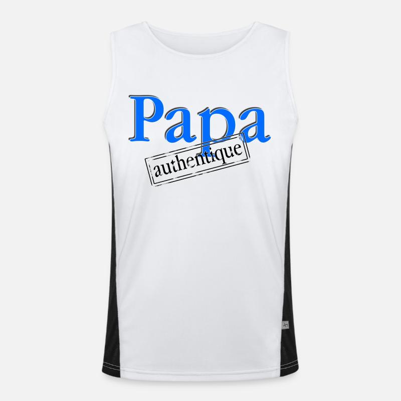Papa authentique Débardeur respirant contrasté Homme 