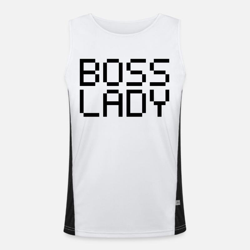 Lady boss Men's Functional Contrast Tank Top 