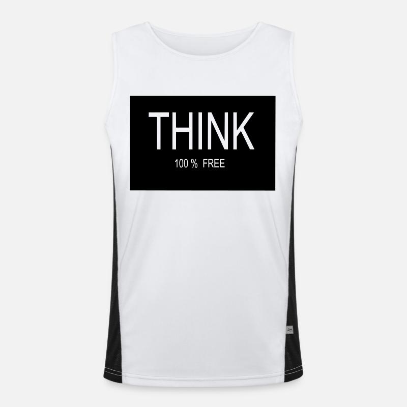 THINK 100 % FREE Funktionelles Kontrast-Tank Top für Männer 
