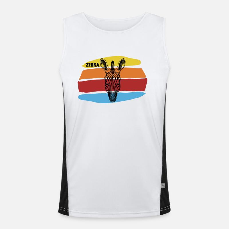 Zebra Men's Functional Contrast Tank Top 