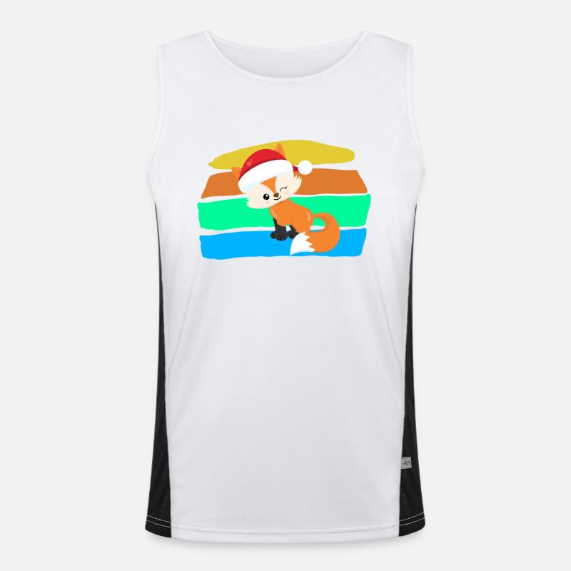 Fuchs Funktionelles Kontrast-Tank Top für Männer 